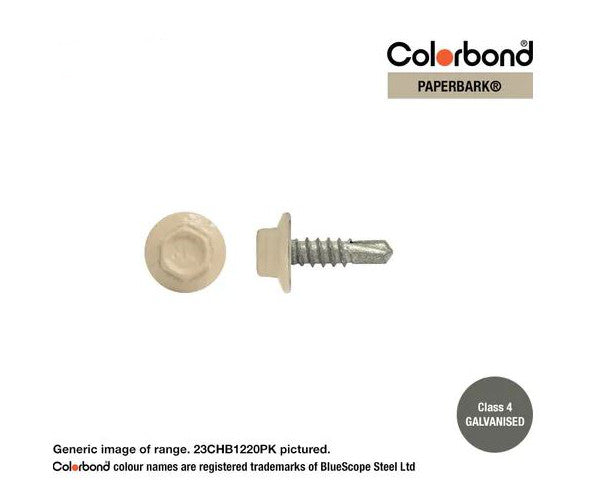 Self-Drilling ROOFING Screw PAINTED HEX Head GALV